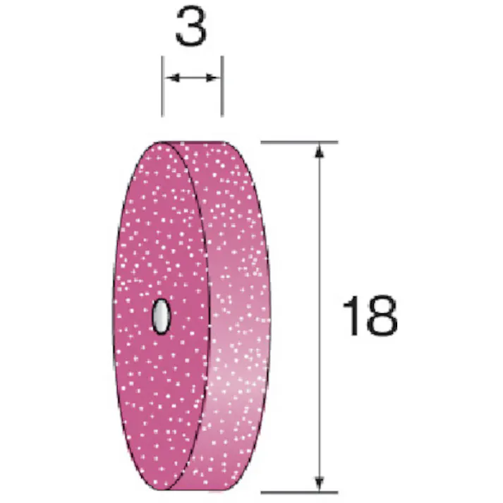 【CAINZ-DASH】ミニター 研磨ゴム砥石ホイール WA ハード #320 φ22×3 (10個入) NA2722【別送品】