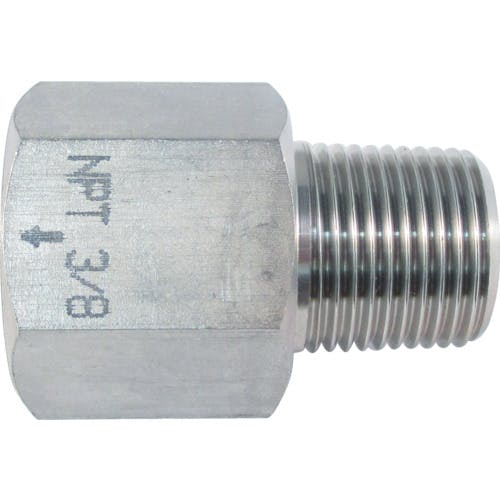 アソー ステンレス製 変換内外ソケット 外PT3/8×内NPT3/8 NF-8333 配管継手 アソー ステンレス製 変換内外ソケット 外PT3/8×内NPT3/8 NF-8333 配管継手