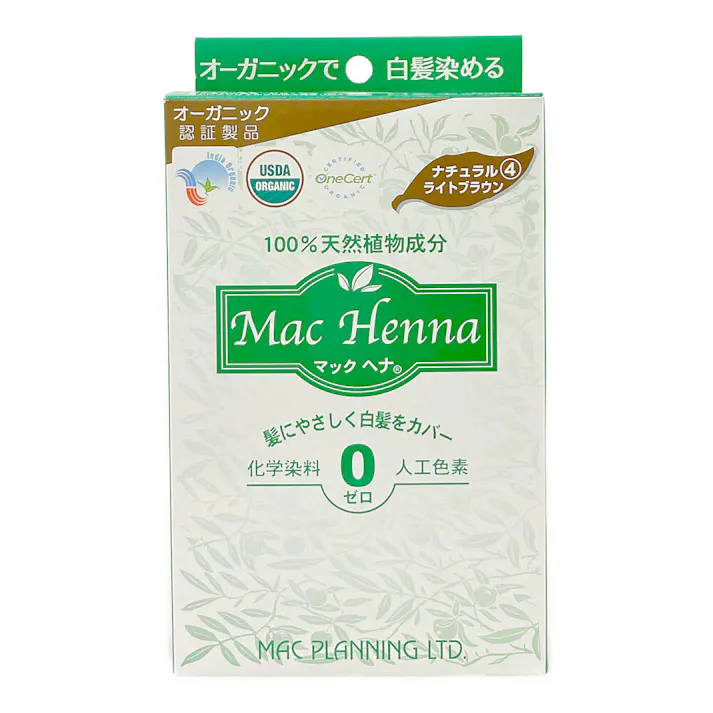 マックプランニング マックヘナ ハーバルヘアートリートメント ナチュラルライトブラウン 100g