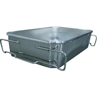 【CAINZ-DASH】スギコ産業 ステンレスバット 18-8給食バット運搬型(積み重ねハンドル付) フランジタイプ:半カール 深さ185mm SH-6038-7F【別送品】