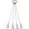 【CAINZ-DASH】大洋製器工業 4本吊 ワイヤスリング 1.6t用×1.5m(1011699) 4WRS 1.6TX1.5【別送品】