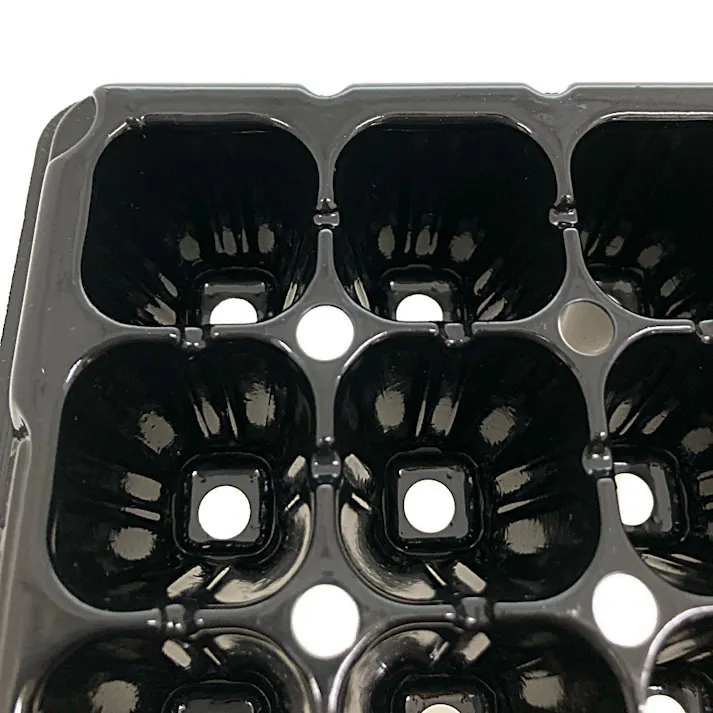 シンセイ 手植え用プラグトレー128穴黒