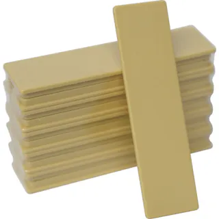 【CAINZ-DASH】日本統計機 マグネット式片面名札22X82 黄 (1Pk(袋)=10枚入) S25-1Y【別送品】