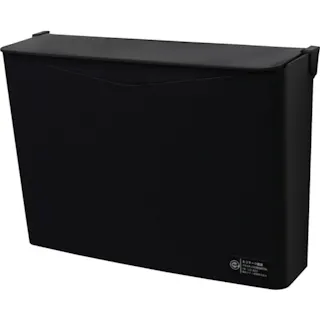 【CAINZ-DASH】積水テクノ成型 リサイクルペーパーポケット フタ付 黒 SRPPSB【別送品】