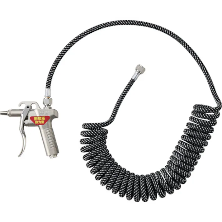 【CAINZ-DASH】WTBワタベコーポレーション 糸巻きコイルホースエアーダスターガンセット E80-05T【別送品】