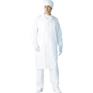 【CAINZ-DASH】東洋リントフリー クリーンコート L ホワイト FH206C-01-L【別送品】