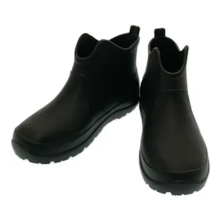 軽量ガーデンブーツショート M ブラック LB-405BK