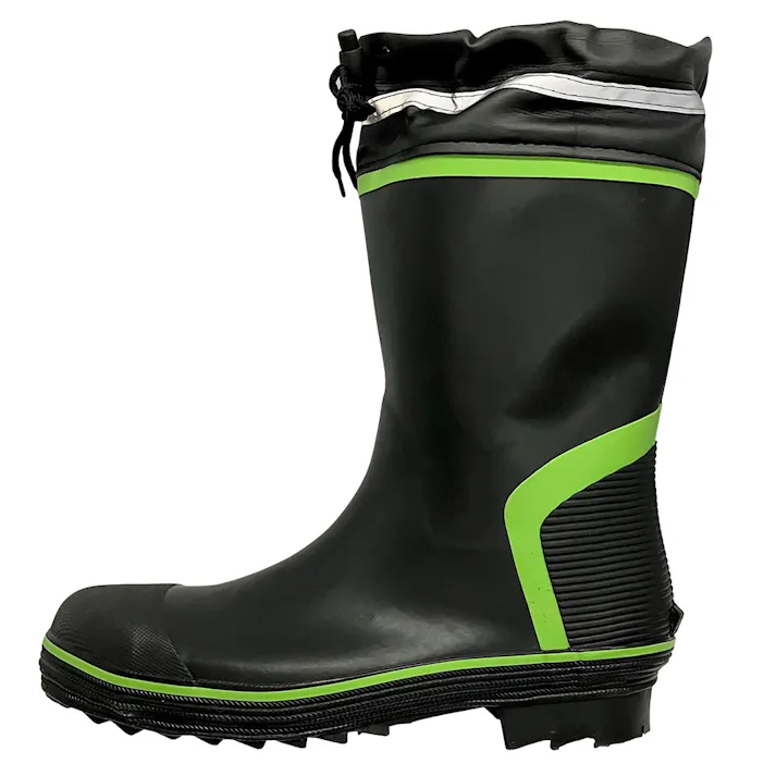 安全長靴ショート ブラック S HG-2803C