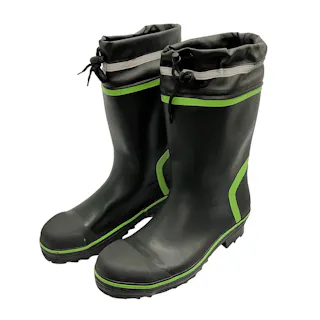 安全長靴ショート ブラック LL HG-2803C