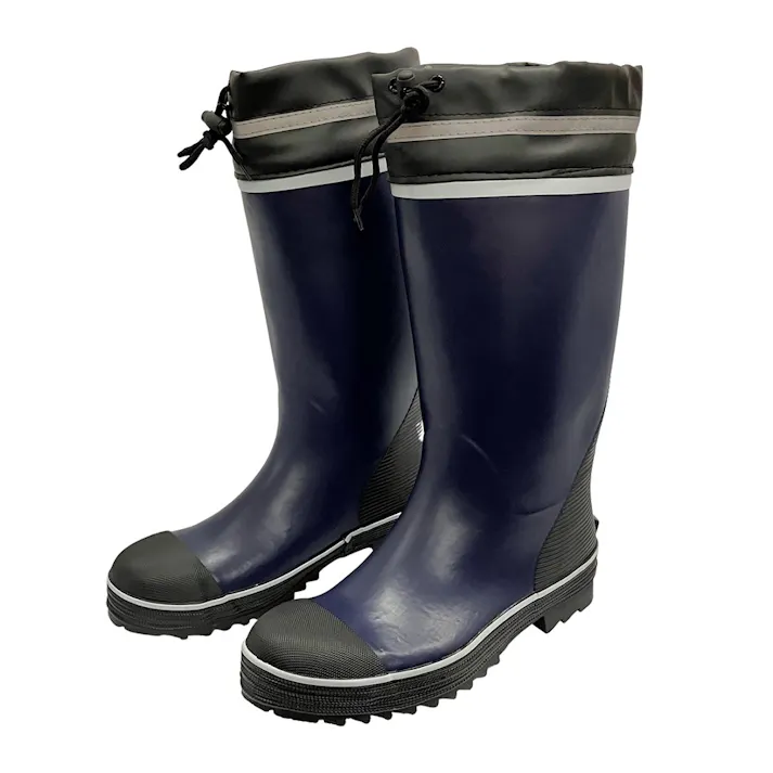 安全長靴ロング ネイビー L HG-2705C
