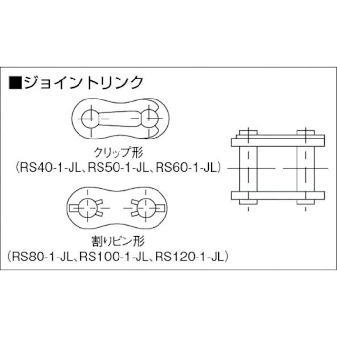 【CAINZ-DASH】椿本チエイン ジョイントリンク RS50-1-MCJL【別送品】