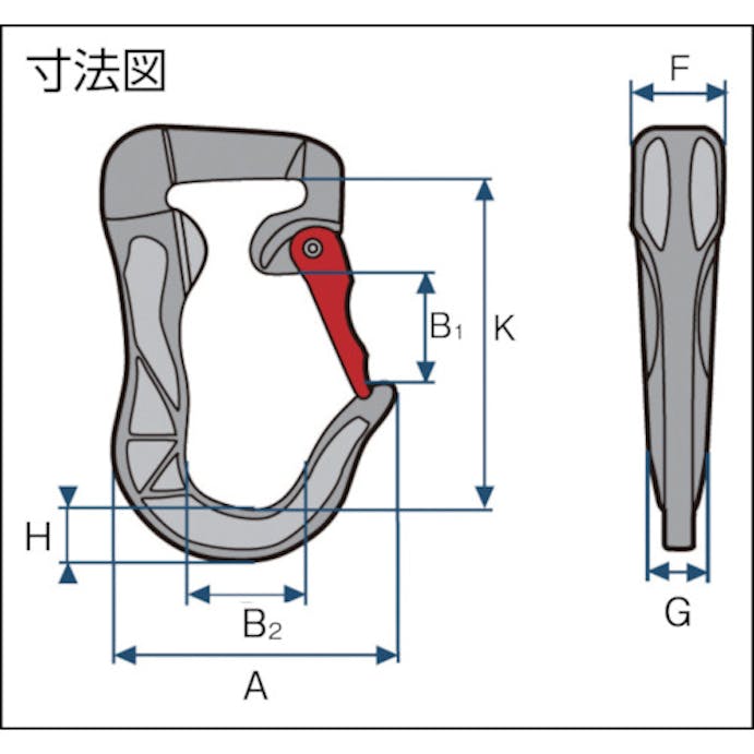 【CAINZ-DASH】ＳＰＡＮＳＥＴ社 ジョーカーフック　ＡＳＨ　２ ASH-2【別送品】