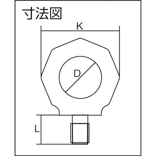 回転アイボルト スターポイントインチサイズ-