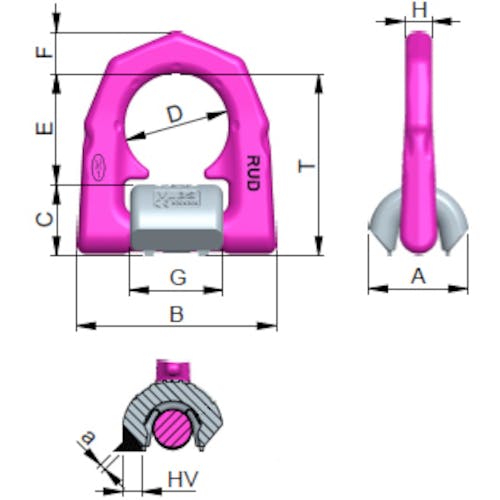 CAINZ-DASH】ルッドスパンセットジャパン 溶接式ロードリング ＶＬＢＳーＵー１０ VLBS-U-10【別送品】 荷役用品  ホームセンター通販【カインズ】