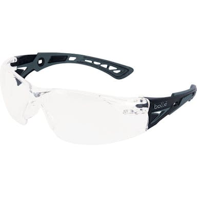 【CAINZ-DASH】ボレー社 二眼型保護メガネ（フィットタイプ）　ラッシュプラス　ブラックｘグレー　クリアレンズ 1662301JPBG【別送品】