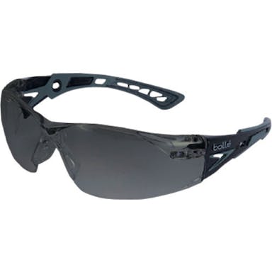 【CAINZ-DASH】ボレー社 二眼型保護メガネ（フィットタイプ）　ラッシュプラス　ブラックｘグレー　スモーク 1662302ABG【別送品】