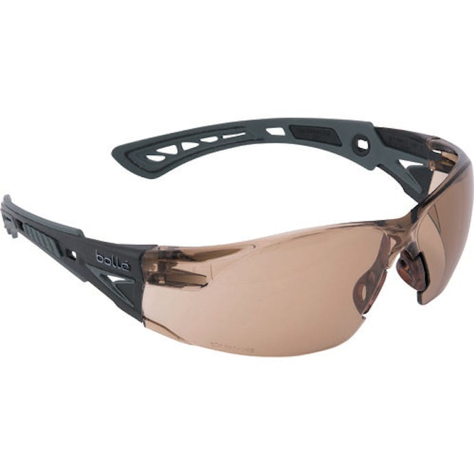 【CAINZ-DASH】ボレー社 二眼型保護メガネ（フィットタイプ）　ラッシュプラス　ブラックｘグレー　トワイライト 1662310ABG【別送品】