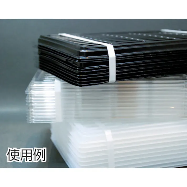 【CAINZ-DASH】日清紡テキスタイル ゴムじゃない輪ゴム モビロンバンド90X3X0.3透明/洗浄タイプ100G MB-9033TA-100G【別送品】