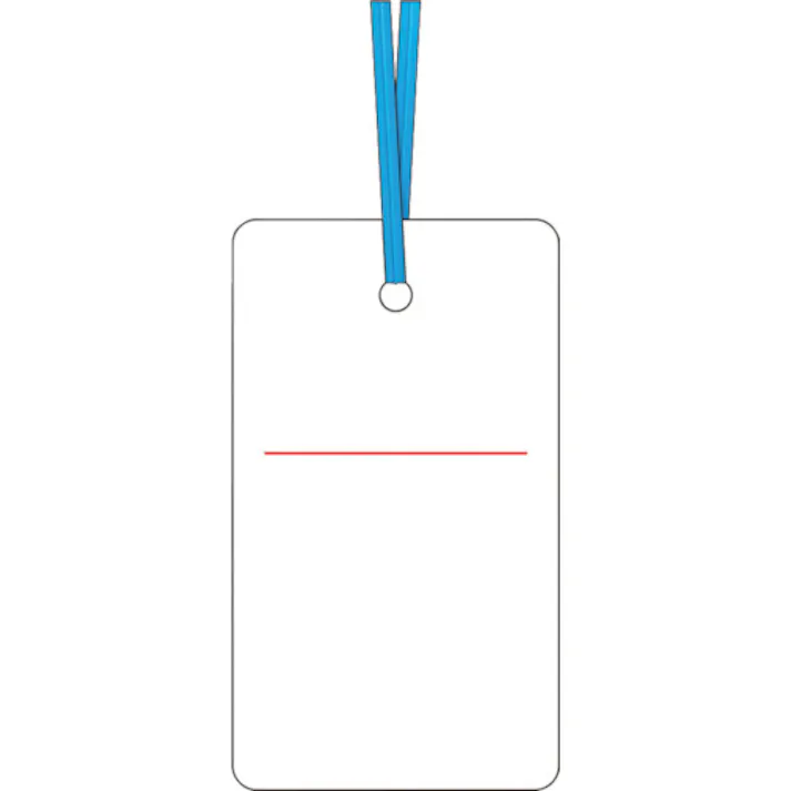 【CAINZ-DASH】つくし工房 ケーブルタグ 荷札式 白無地 両面印刷 ビニタイ付き 30-E【別送品】