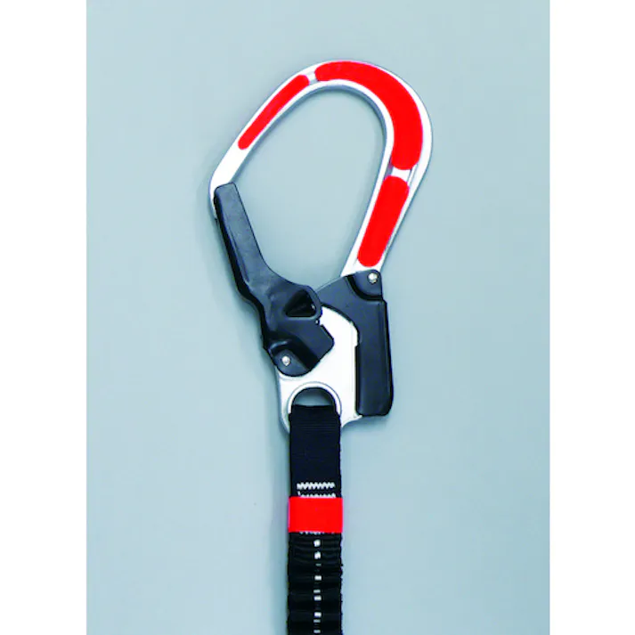 【CAINZ-DASH】つくし工房 安全帯フック用蛍光ステッカー 蛍光レッド 「腰より上に!」文字入り 891-RS【別送品】