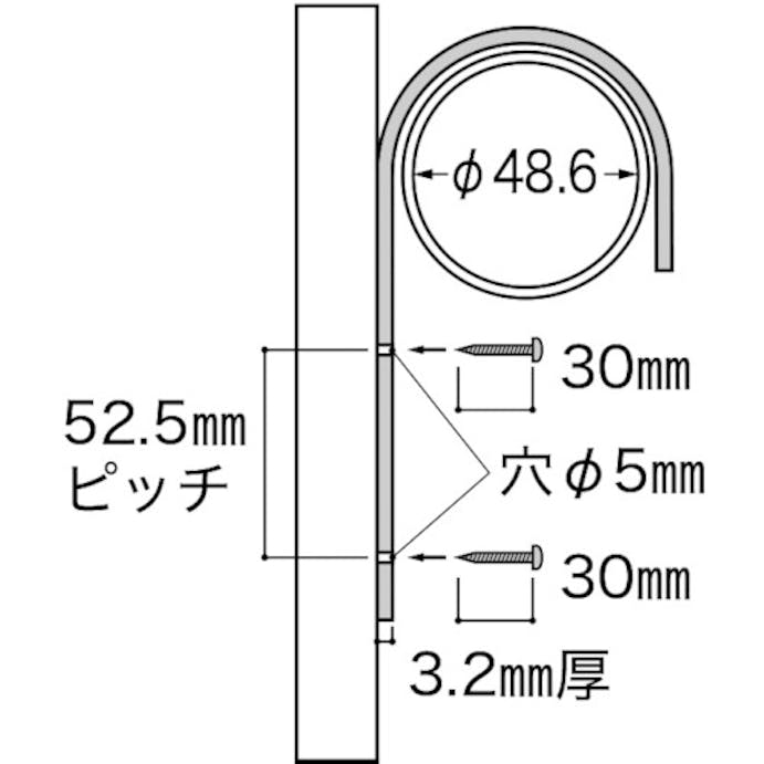 【CAINZ-DASH】つくし工房 木枠看板単管用取付金具 9001【別送品】