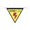【CAINZ-DASH】つくし工房 三角旗標識　「仮設電源ケーブル」 648-A【別送品】