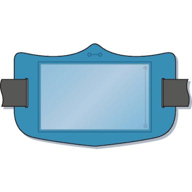 【CAINZ-DASH】つくし工房 ｅ腕章　透明ポケット付き　青　ロングゴムバンド付 WE-125L【別送品】