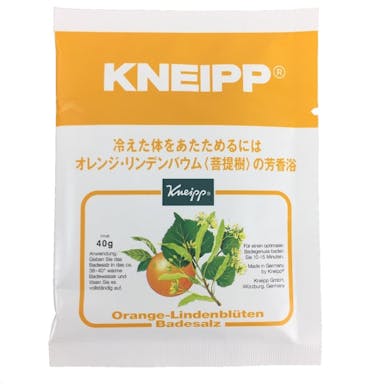 クナイプ バスソルト オレンジ・リンデンバウム＜菩提樹＞の香り 分包 40g(販売終了)