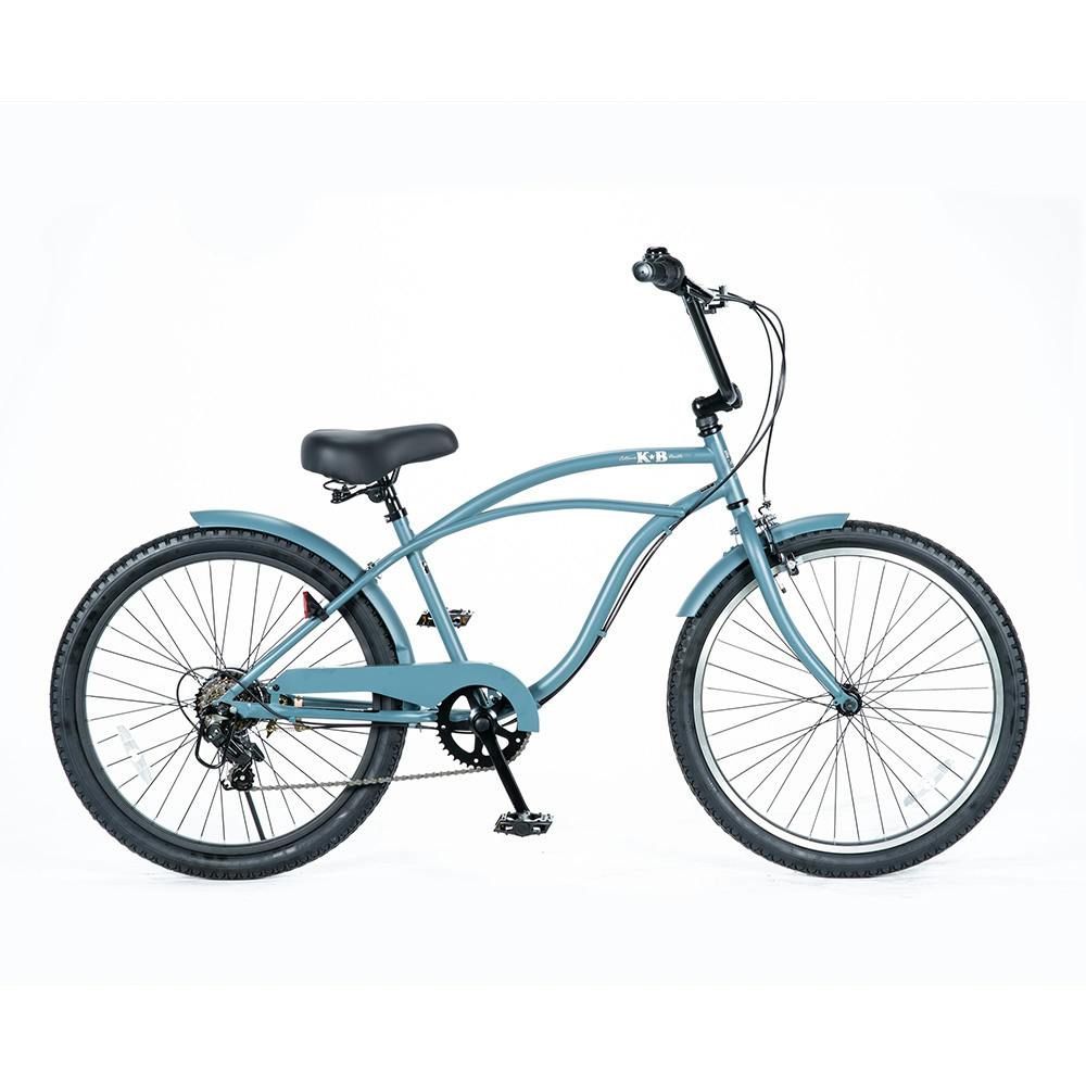 自転車】エムプランニング ビーチクルーザー YM25 KB 24 外装6段