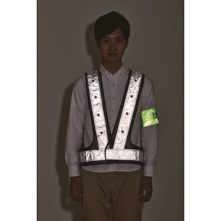 【CAINZ-DASH】スリーライク LEDパトベスト LED赤 ネイビー×白反射 A-0607-LER【別送品】