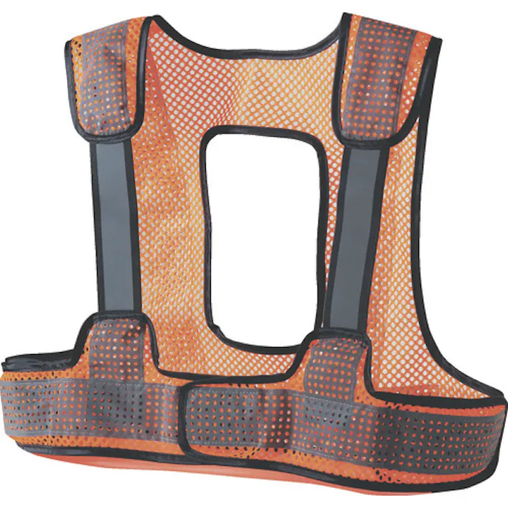 【CAINZ-DASH】スリーライク フルハーネス対応ベンチレーション反射ベストSPIDER300/蛍光オレンジXガラスビーズ FH-VL-FOSV【別送品】