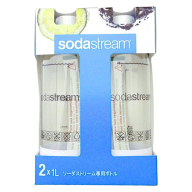 ソーダストリーム 専用ボトルツインパック1L ホワイト