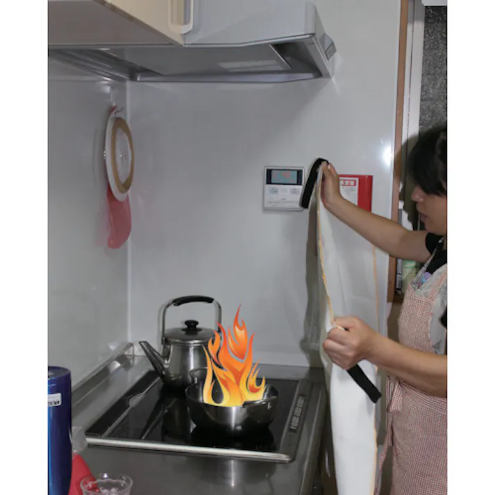 【CAINZ-DASH】ニューテックス・インダストリー社 ZETEX ファイヤーブランケット 180×180cm FB66【別送品】