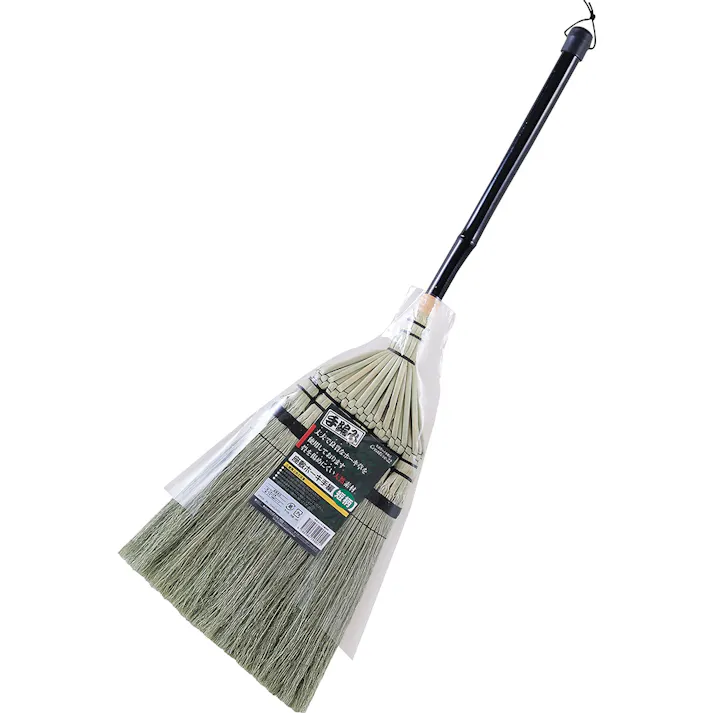 座敷ホーキ手編短柄