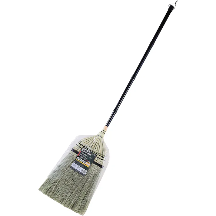 座敷ホーキ手編長柄