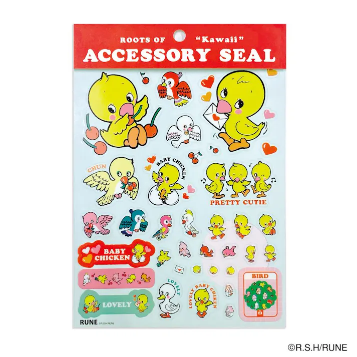 内藤ルネ アクセサリーシール ラブリーバード