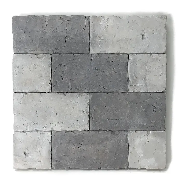 アンティークブリックプレート グレー