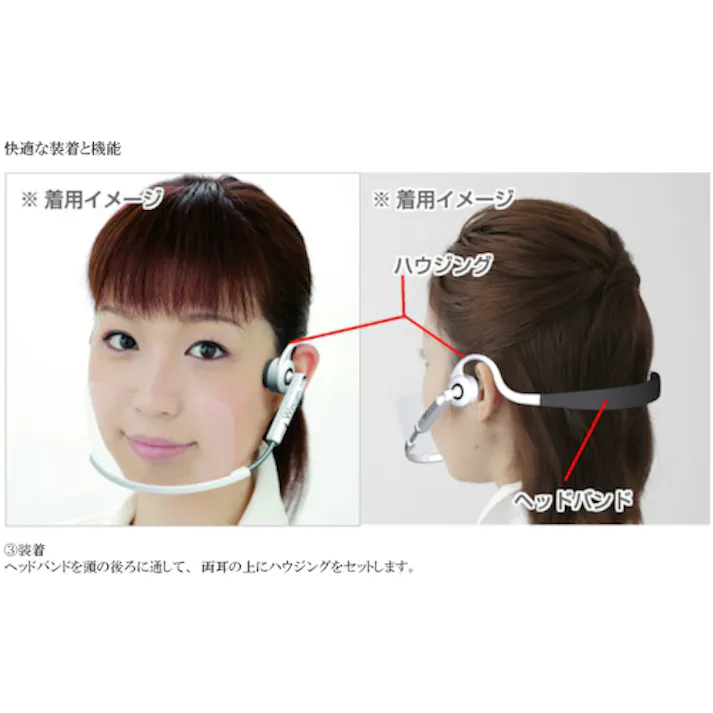 【CAINZ-DASH】ウィンカム ウィンカムヘッドセットマスク(5個入り)ブラック W-HSM-5B【別送品】