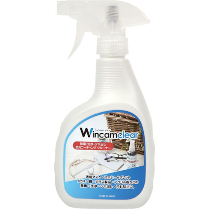 【CAINZ-DASH】ウィンカム 除菌・洗浄・ツヤ出し・防汚コーティングクリーナー　ウィンカムクリア３５０ｍｌボトル WCR-350S【別送品】