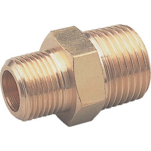 アソー 異径六角ニップル PT1/4XPT3/8(RoHS) NE-1023R 配管継手 アソー 異径六角ニップル PT1/4XPT3/8(RoHS) NE-1023R 配管継手