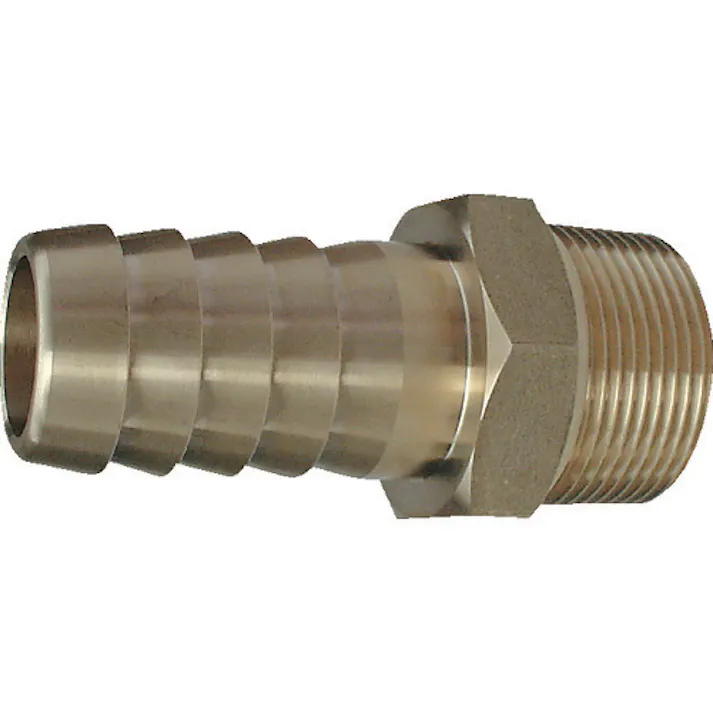 【CAINZ-DASH】アソー ホース用継手 デカニップル PT1-1/2×Φ40(RoHS) HN-1040R【別送品】