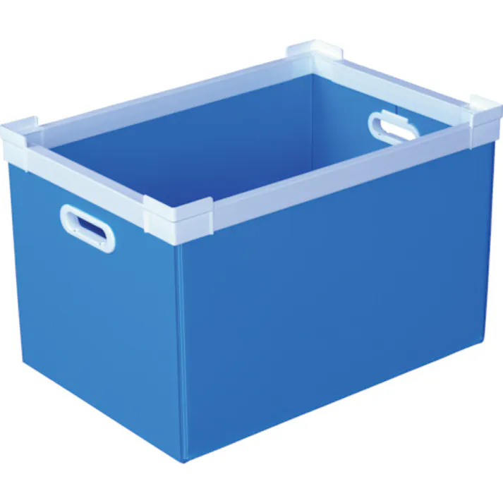 【CAINZ-DASH】国盛化学 プラダン NSコンテナ 50L(SWコーナー)ライトブルー 78302-NS50L-LB【別送品】