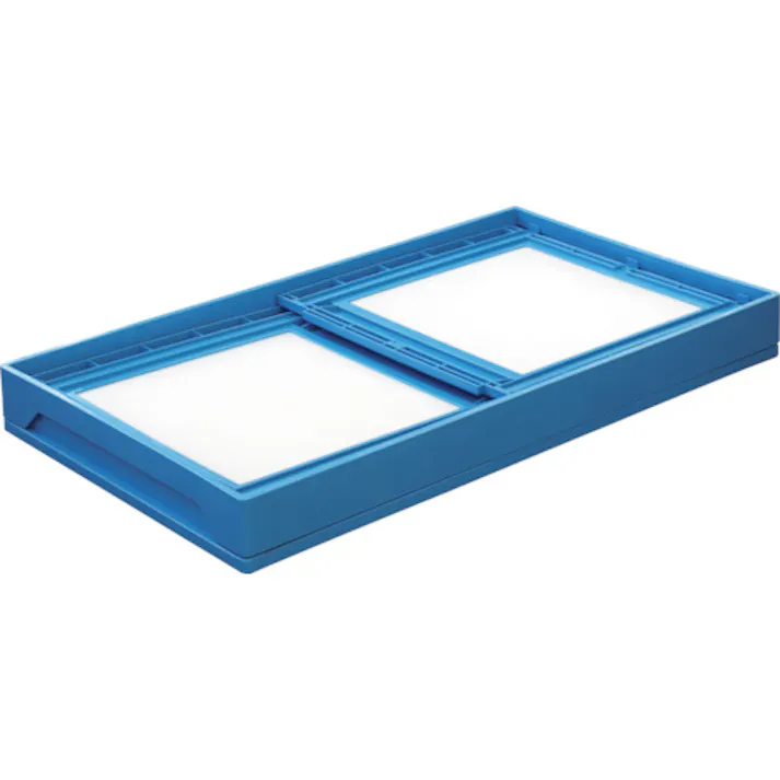 【CAINZ-DASH】国盛化学 プラスチック折畳みコンテナ パタコン N-180 ブルー 50210-N180-B【別送品】