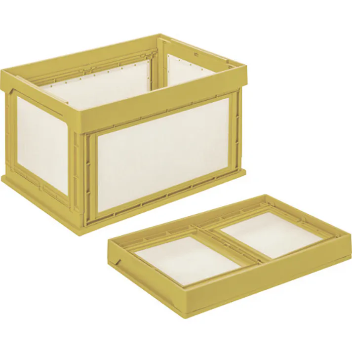 【CAINZ-DASH】国盛化学 プラダン折畳みコンテナ パタコン NM-85 イエロー 50101-NM85-YE【別送品】