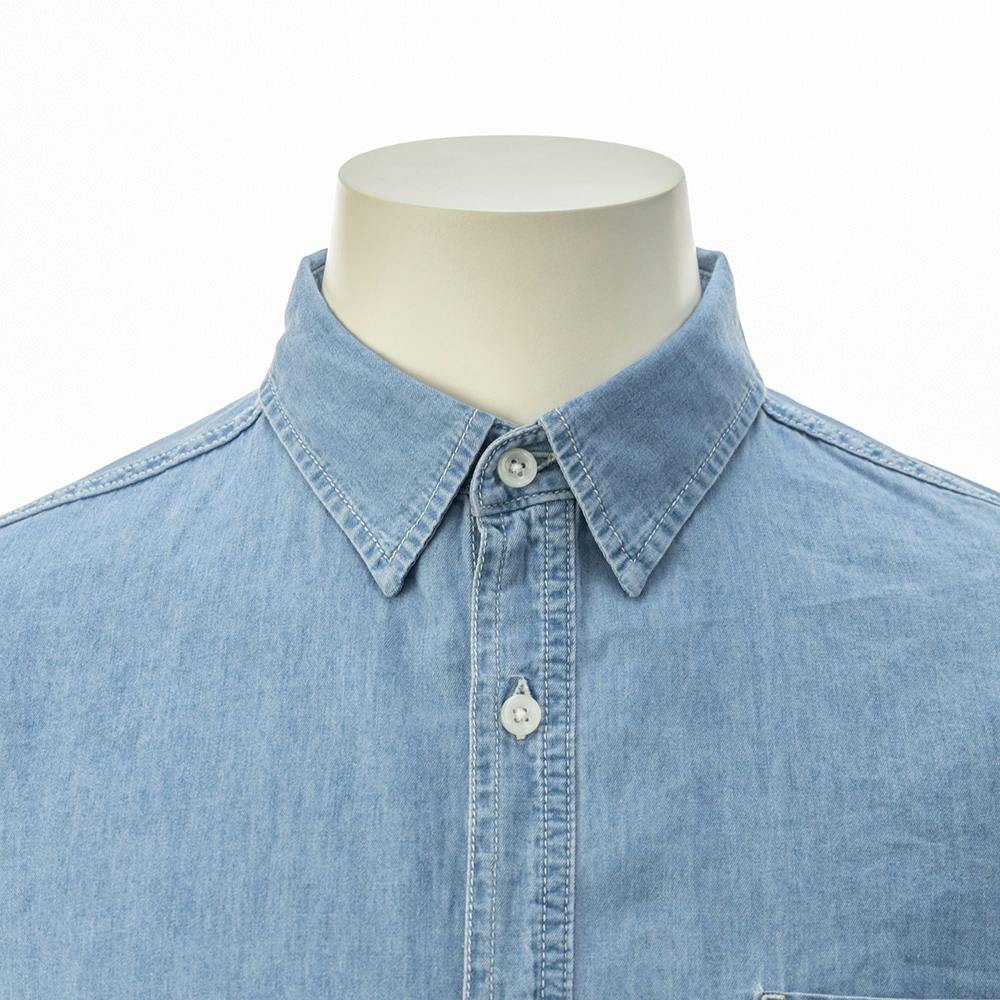 ライトオンスデニムシャツ ブルー L(販売終了) | 作業着・作業服・安全