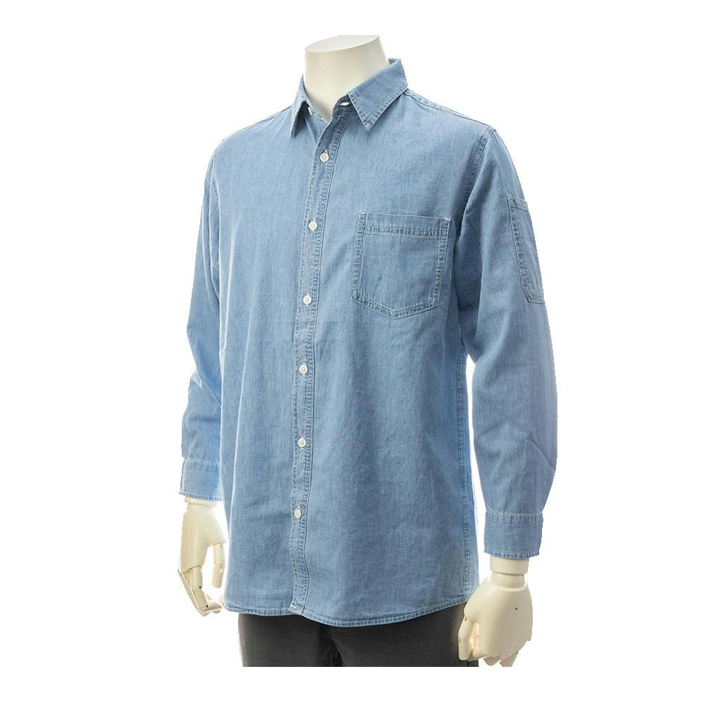 ライトオンスデニムシャツ ブルー L(販売終了) | 作業着・作業服