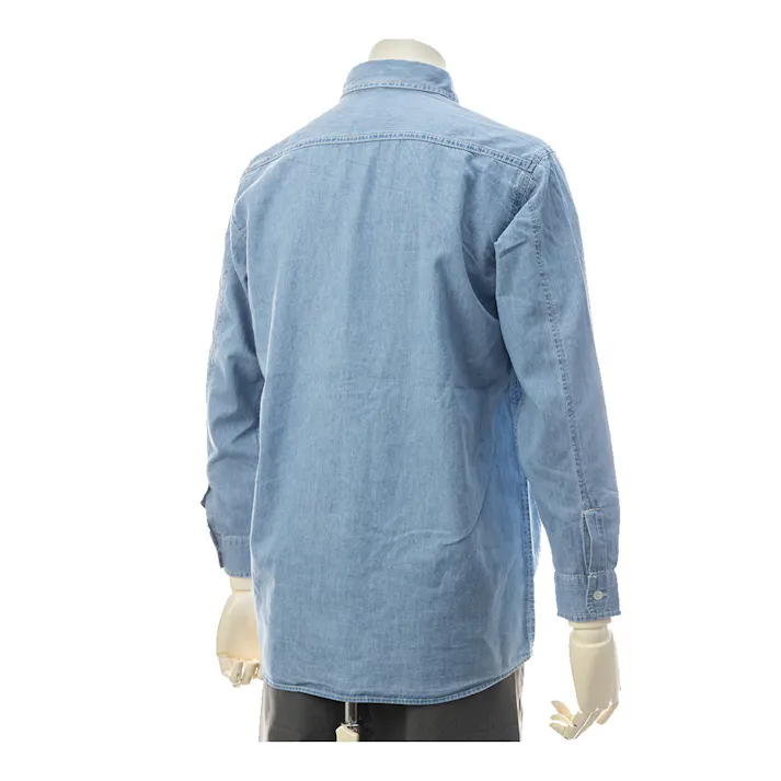 ライトオンスデニムシャツ ブルー 3L
