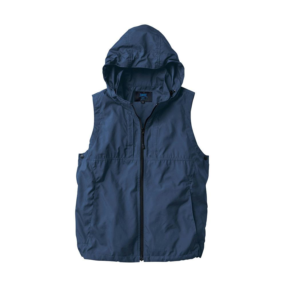 Heat Creek フード付きネイビーベスト 空調服(R)ベスト(フード付) ネイビー S | 作業着・作業服・安全靴 通販