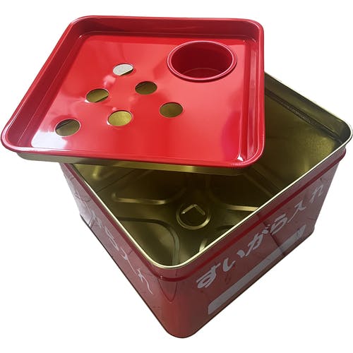 CAINZ-DASH】グリーンクロス コップ付半缶型吸がら入 缶のみ