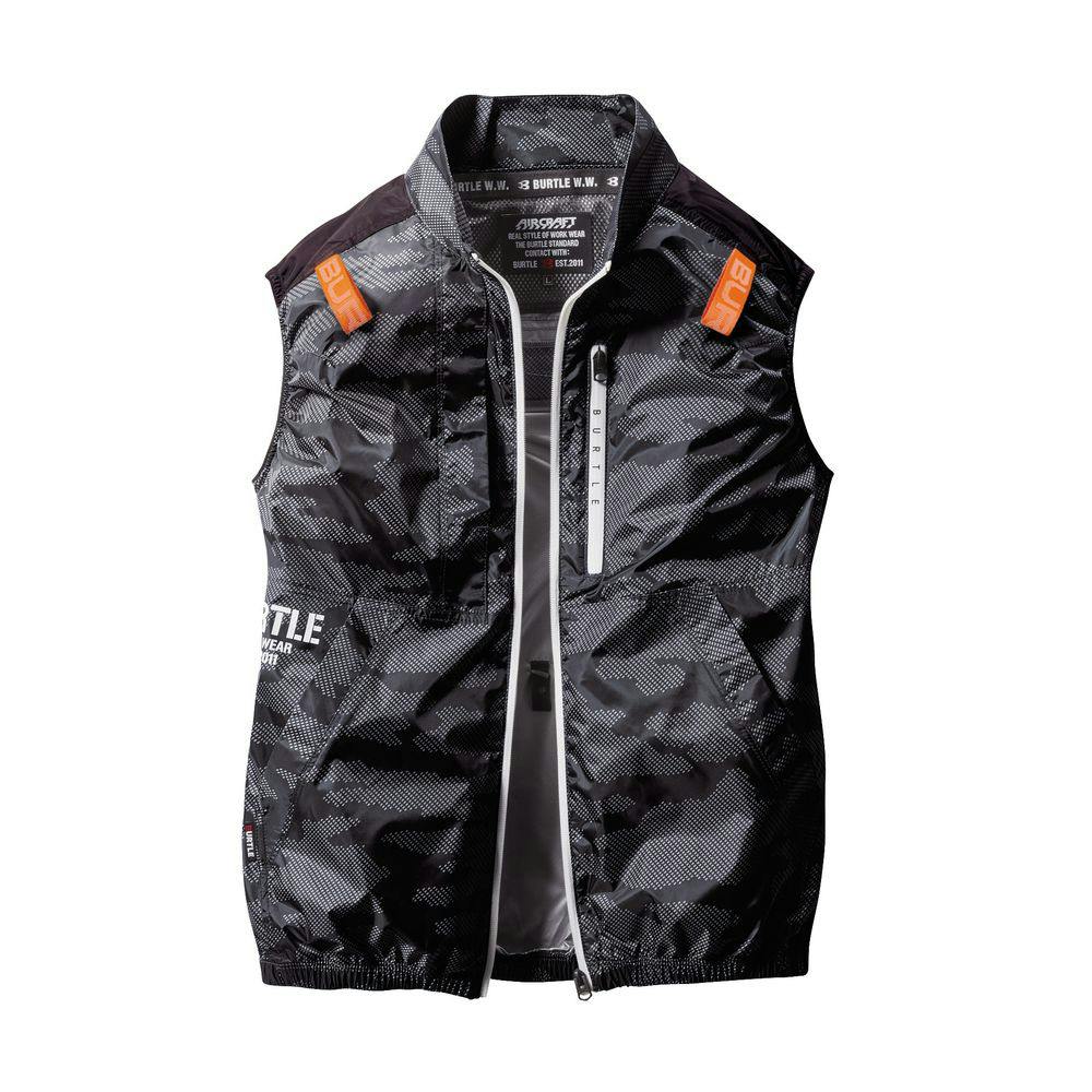 BURTLE AC2014 空調服 L ブラック/カモフラージュ バートル カモフラブラック L AC2014(販売終了) | 作業着・作業服
